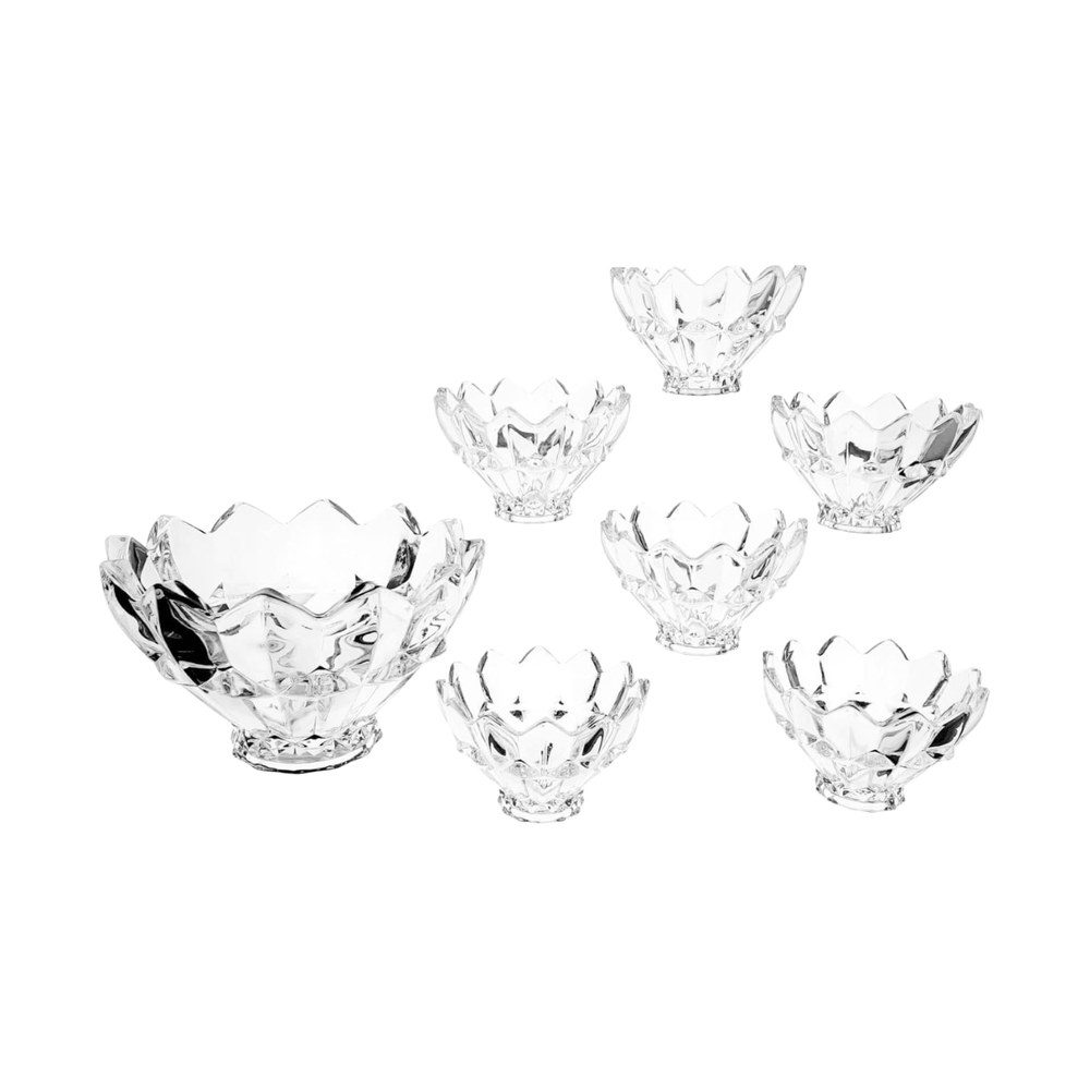 7-piece glass dessert bowl set