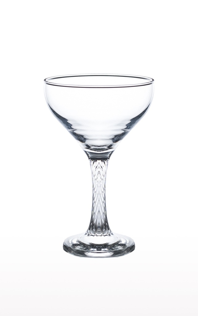 CHAMPAGNE SAUCER EW119C-47 TWIST(VOLUME:250ML,HEIGHT:16CM, DIAMETER:10CM)