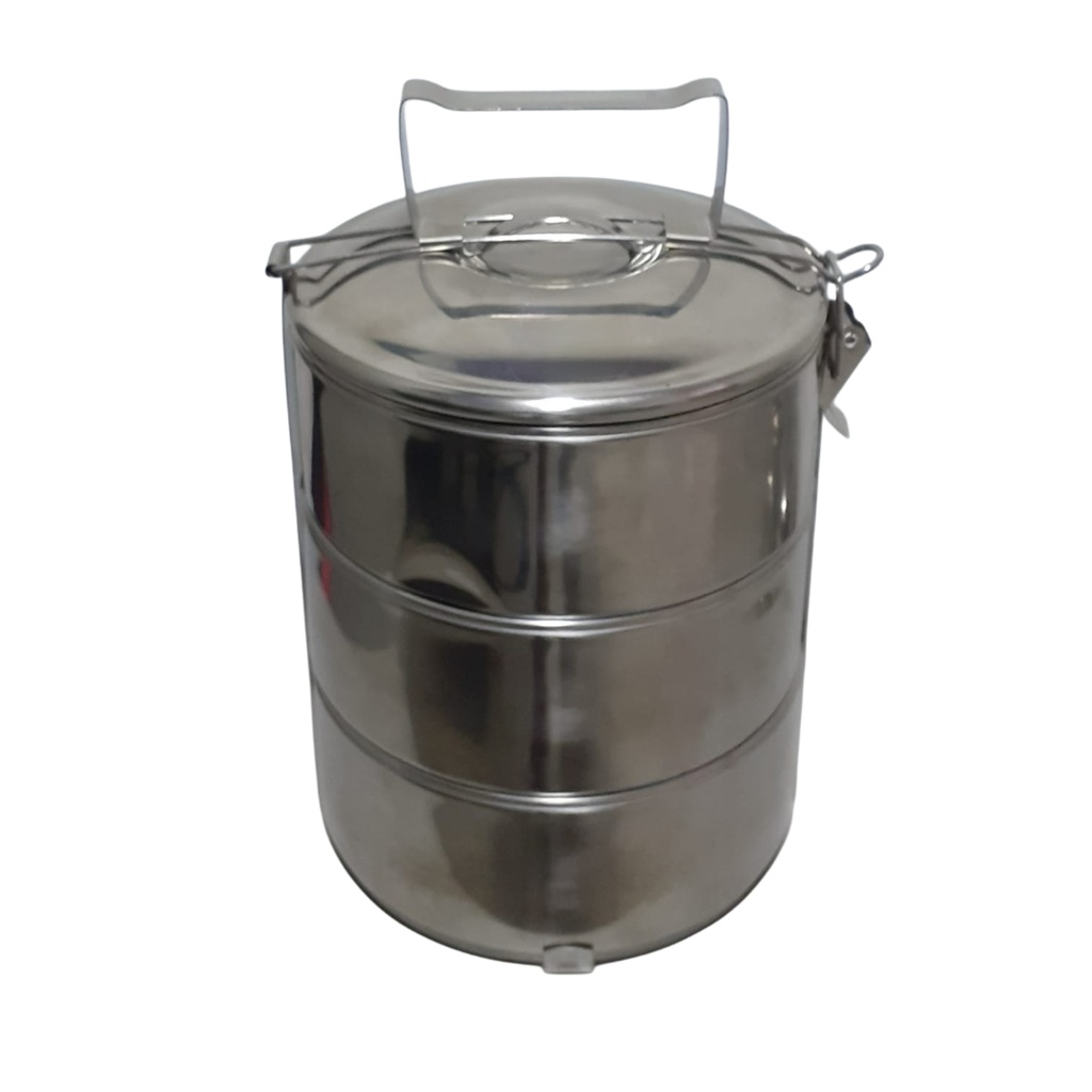 S/S LUNCH CARRIER 3PCS (DIAMETER 16CM)