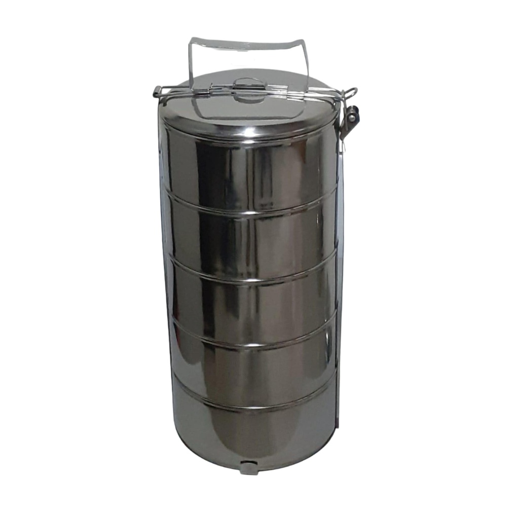 S/S LUNCH CARRIER 5PCS (DIAMETER 16CM)