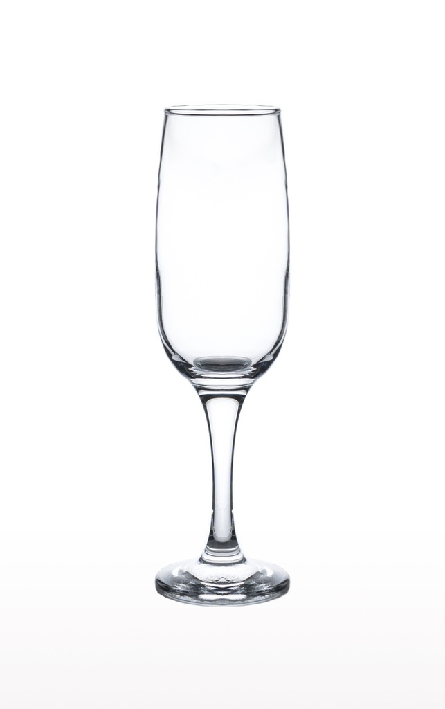 SW072C GLASS FLUTE 215ML  (BLOOM) (HEIGHT:21CM,DIAMETER:4.9CM)