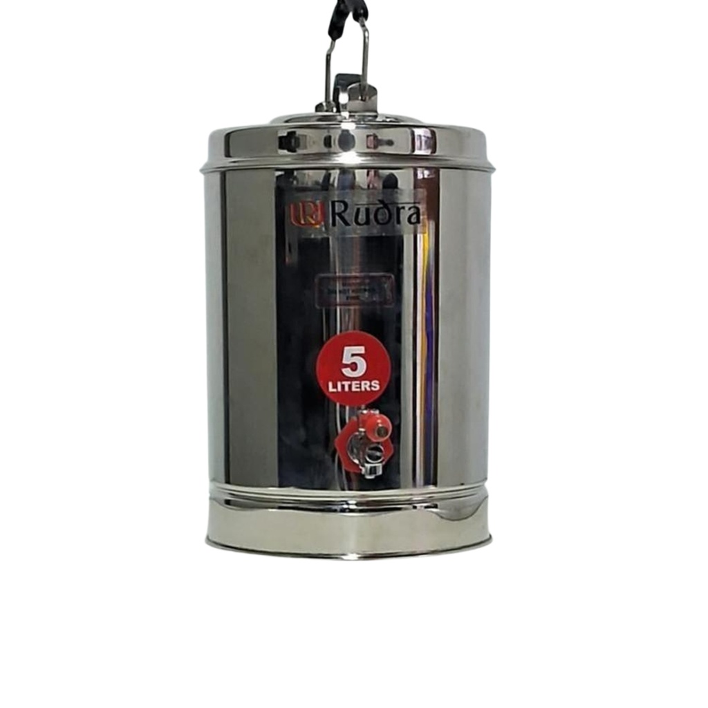 S/S TEA URN 5LT(HEIGHT:26CM,DIAMETER:22.5CM) (RUDRA)