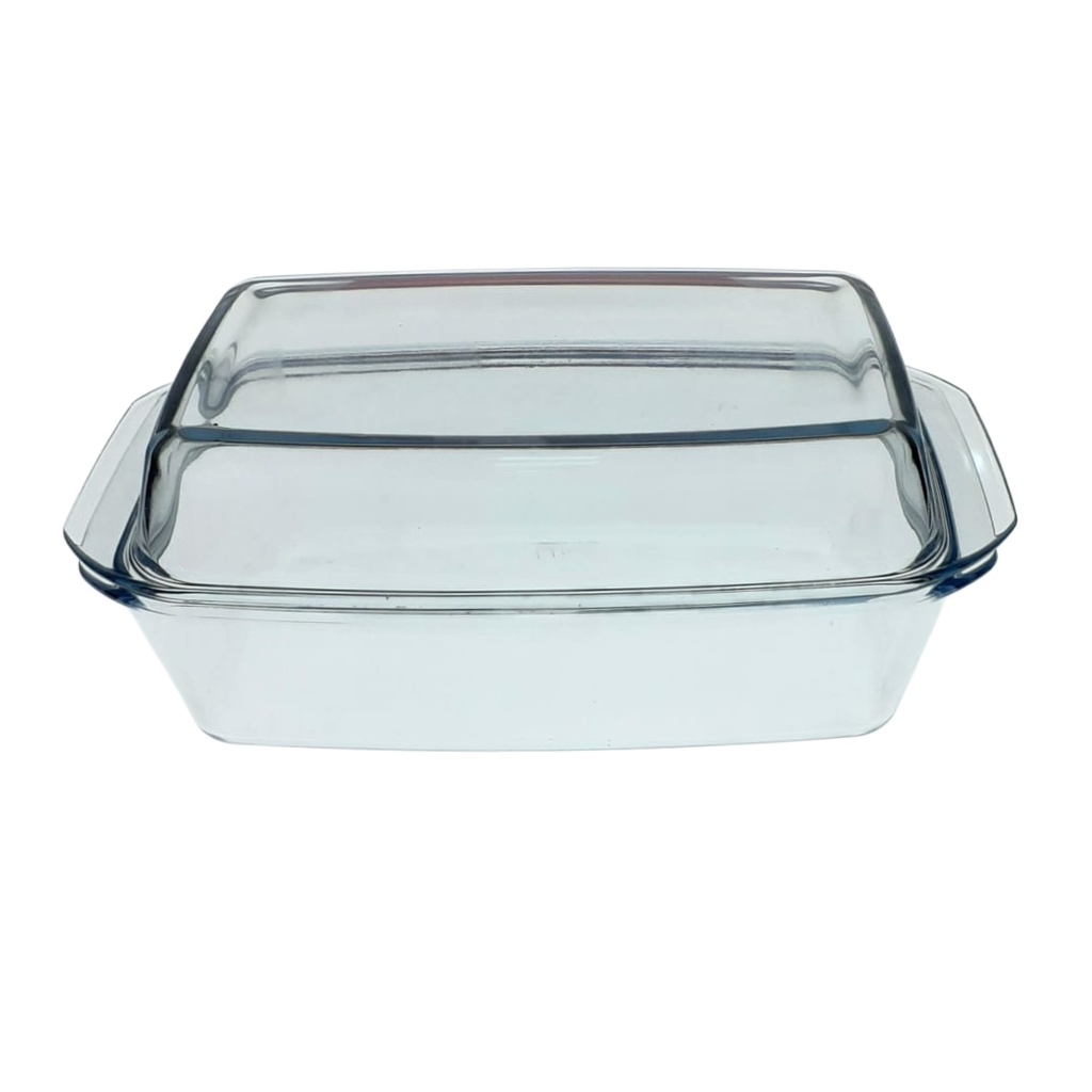 GLASS DISH 3.0LT CASSEROLE (8102) (LENGTH: 33CM, WIDTH: 20CM, HEIGHT: 14CM)