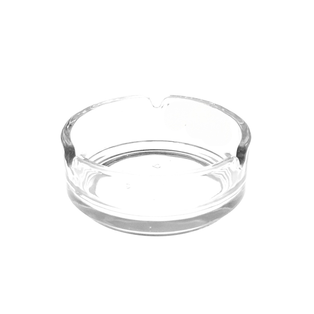 GLASS ASH TRAY AS003C-42 (HEIGHT: 3.8CM, DIAMETER: 10CM)