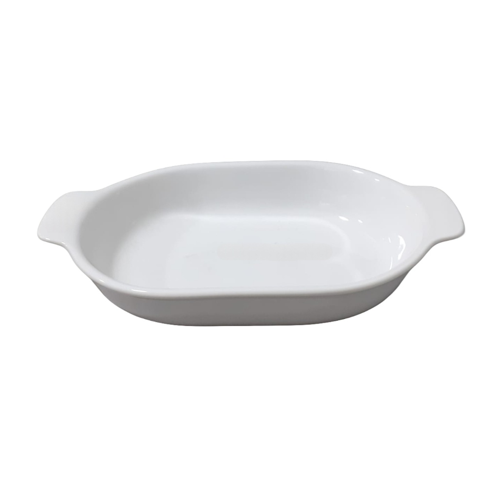6145 DANKOTUWA WHITE SQ TRAY (M) (WITH HANDLE)