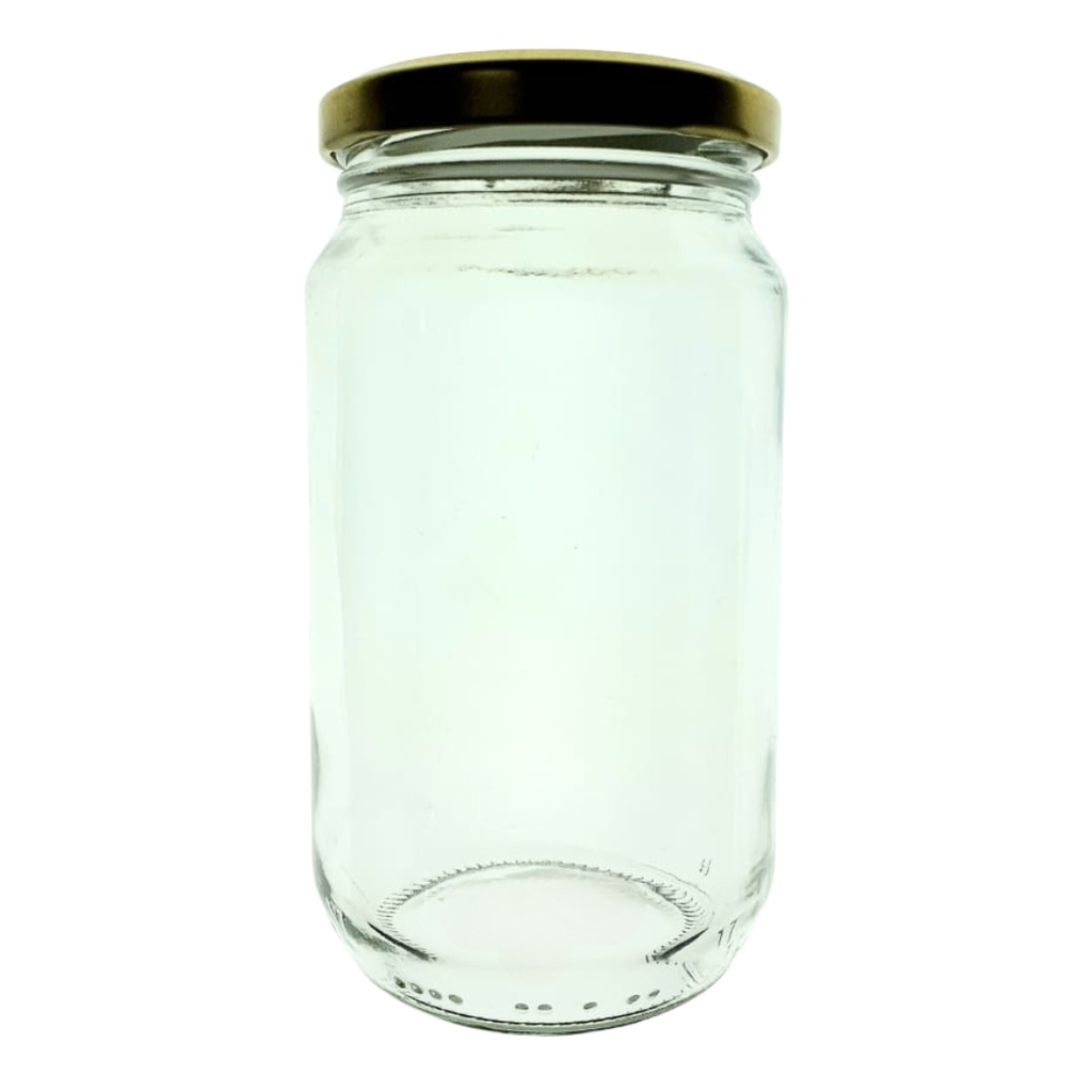 GLASS MASON JAR 450G / 330ml T/T JAM JAR -DS64 F30000710D800001 (HEIGHT 13CM, DIAMETER 5.8CM)