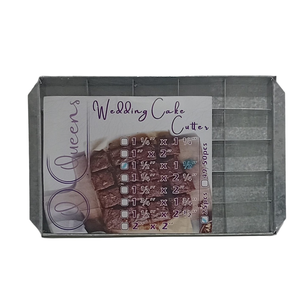 ( 1.5*1.5 ) CAKE CUTTER 25PCS