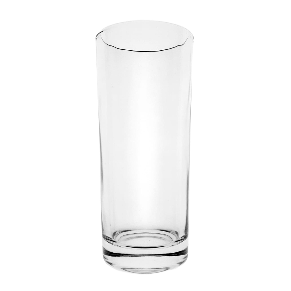 (YJA-1012) HI BALL GLASS 310ML 
(HEIGHT 15CM,MOUTH DIAMETER 6.5CM) 
65153 YUJING