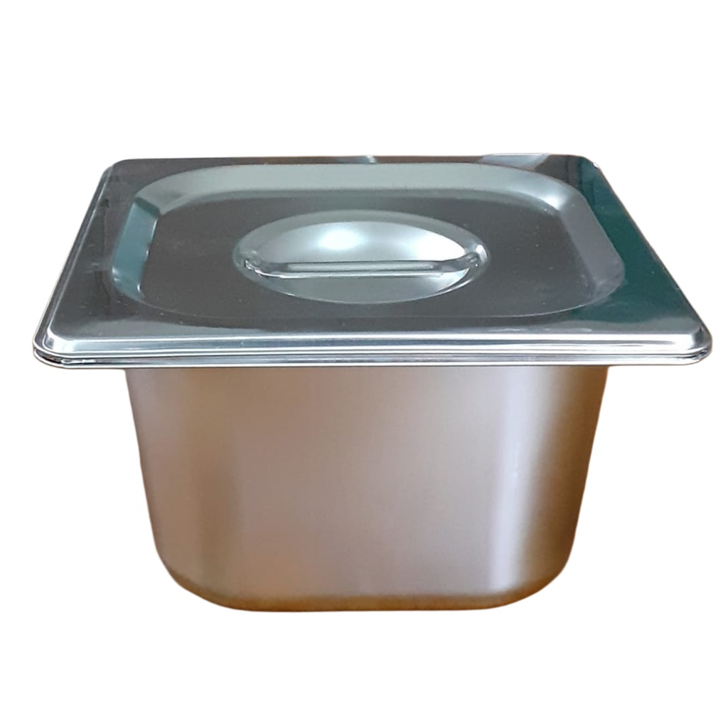[1028599] 144-16 GN PAN 1/6 4” WITH LID 1/6*10CM 3067 000320 34591-11 ( 000343 34591-22 ) (LENGTH: 17CM, WIDTH: 16CM, HEIGHT: 10CM) 