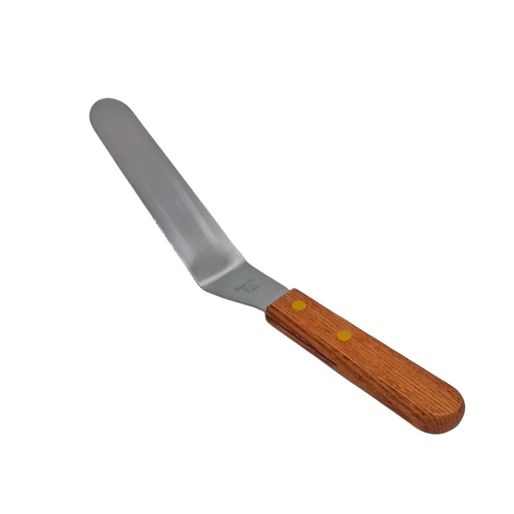 PALETTE KNIFE 6” WOOD HANDLE SLANTED