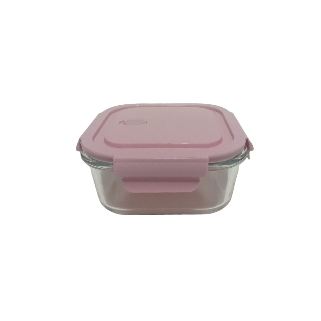 BX2001-800 GLASS FOOD CONTAINER 800ML SQ