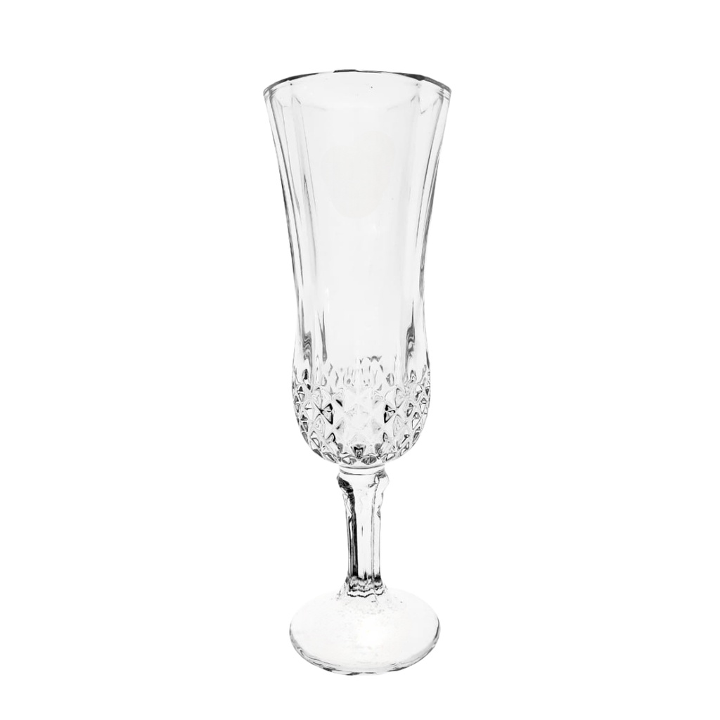 WINE GLASS  FLUTE 155ML 6PCS YJSK-3203-1 (HEIGHT: 20CM, DIAMETER: 6CM)