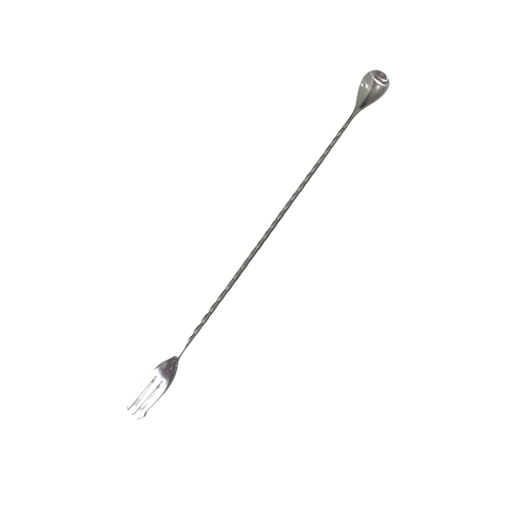 S/S BAR MIXING SPOON & FORK JESSY