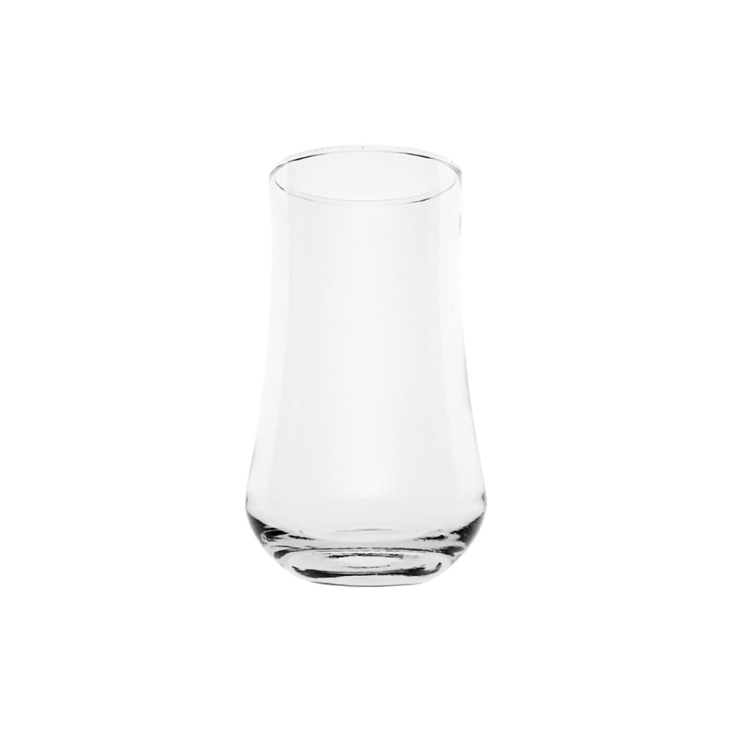 (PM046) GLASS TUMBLER 355ML 
(HEIGHT 13CM, MOUTH DIAMETER 6.3CM)