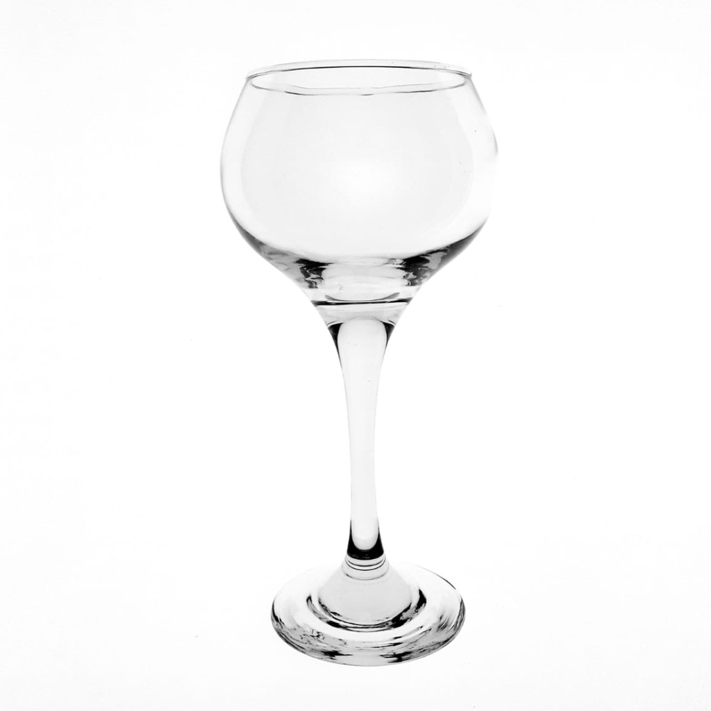 SW-138-40 WINE STEM GLASS 300ML 
(HEIGHT 18.2CM, MOUTH DIAMETER 7CM)
