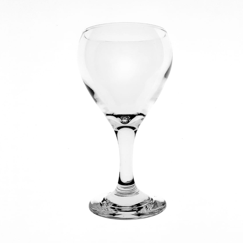 SW-1020 WINE STEM GLASS 250ML BULK  (HEIGHT 15.5CM, MOUTH DIAMETER 7.3CM)