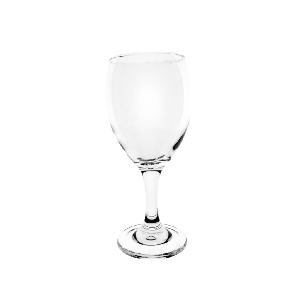 GL3911 WINE STEM GLASS 340ML  GLORICA
(HEIGHT 18.3CM, MOUTH DIAMETER 7CM)