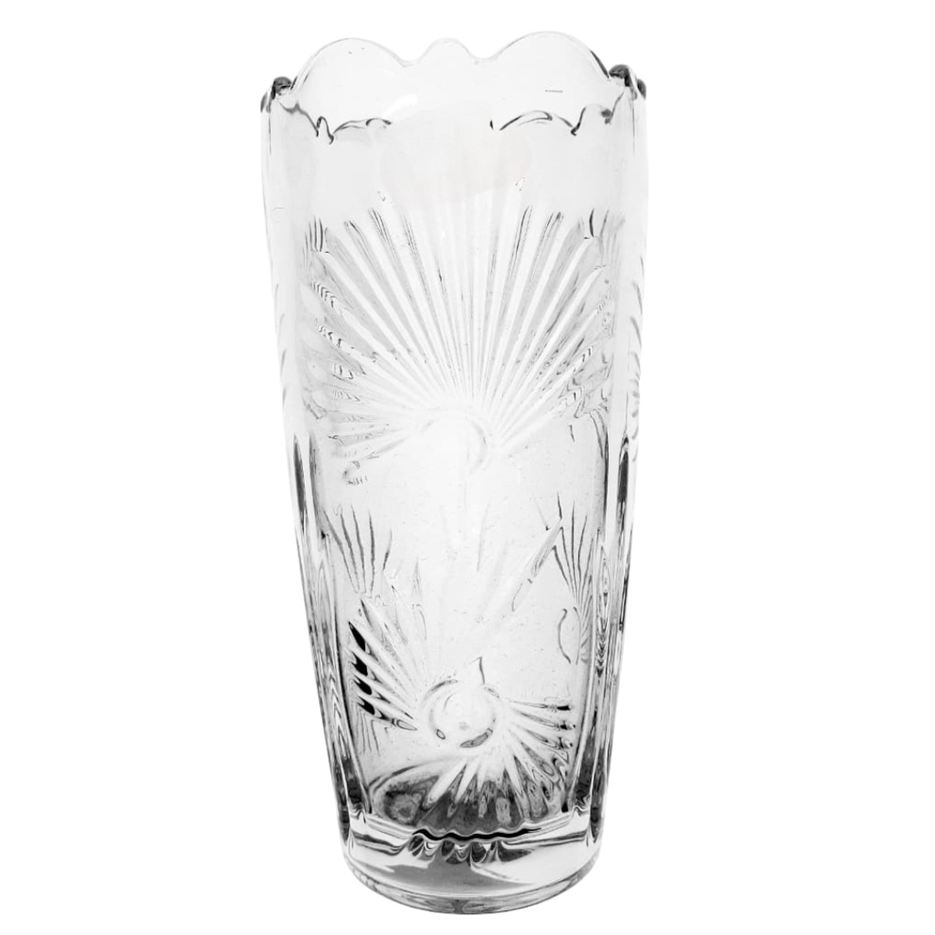 HP122-2C GLASS VASE 9” (HEIGHT 22.5CM, DIAMETER 10.6CM)