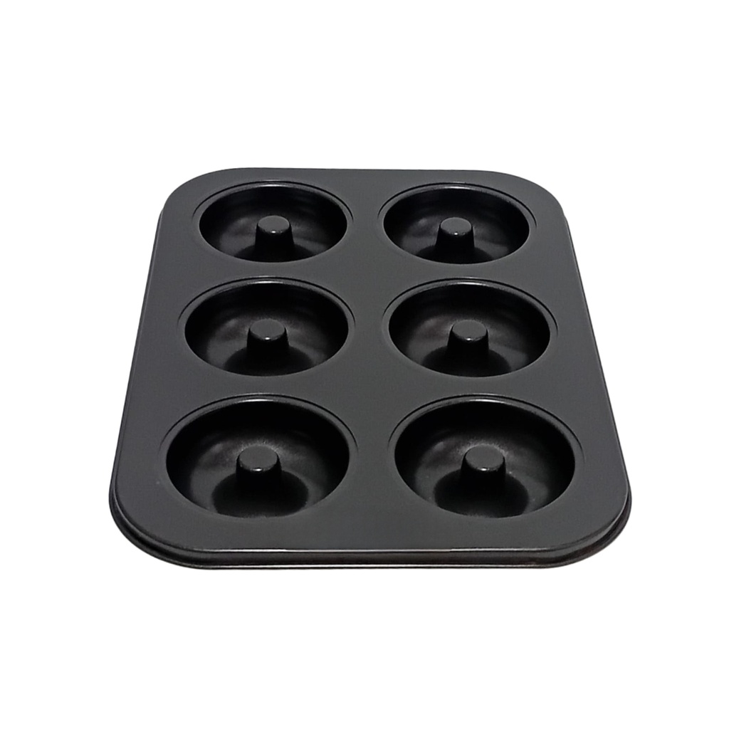 N/S DONUT MOULD 6PCS (LENGTH: 26.5CM, WIDTH: 18.5CM, HEIGHT: 2CM)