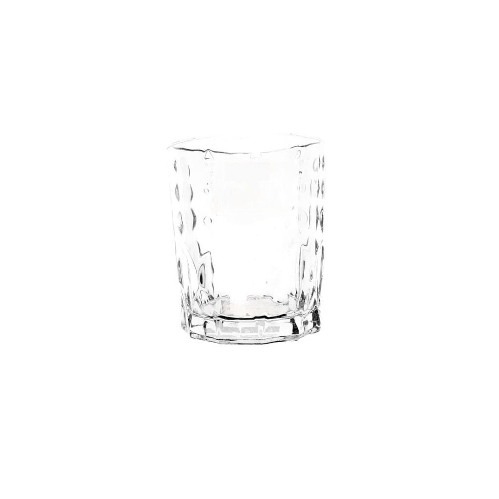 DSKB102-1 GLASS TUMBLER 6PCS 210ML (HEIGHT 8.5CM DIAMETER 7CM)