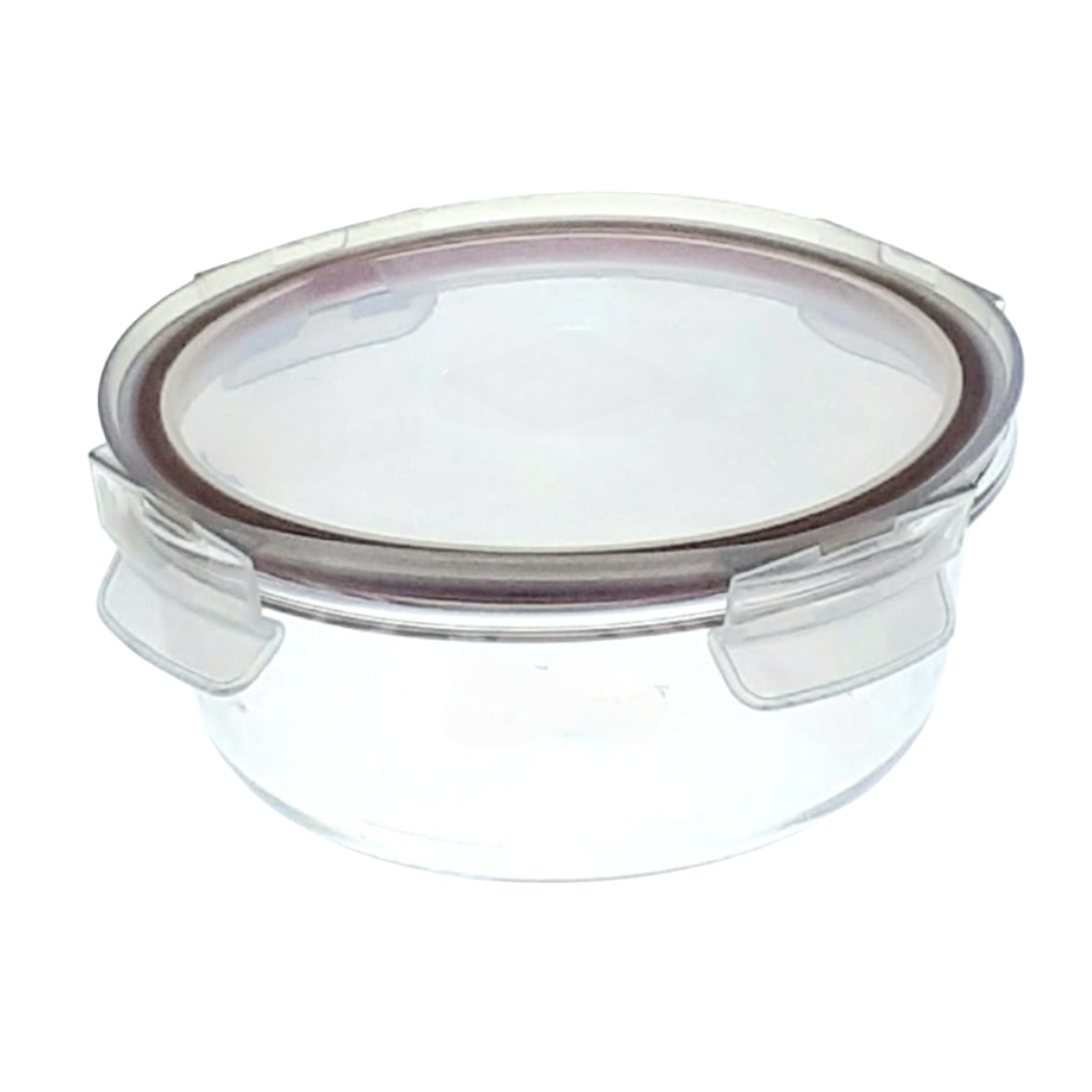 EK3302  GLASS FRESH BOX ROUND 915ML (HEIGHT 8CM, LENGTH 17CM)