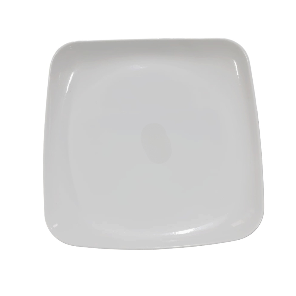1302200004 10” SQ PLATE (BLACK/ WHITE)