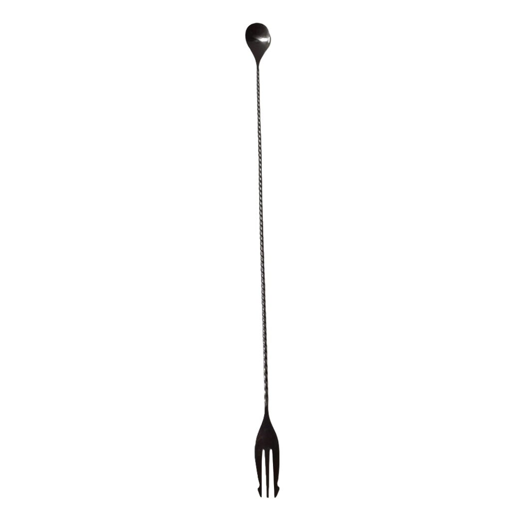 BAR SPOON WITH FORK 50CM