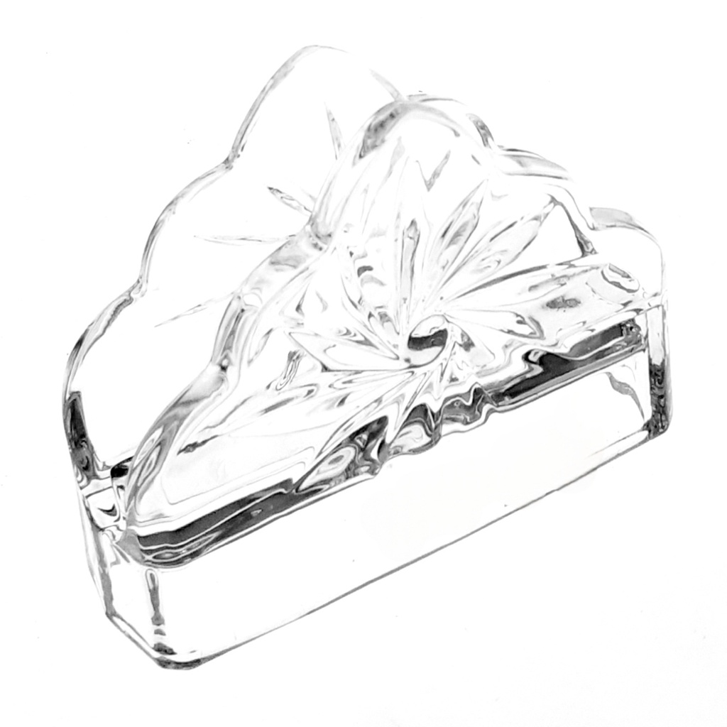 [1038421] 229-13 GLASS TISSUE HOLDER (HEIGHT 9.7CM, DIAMETER 12.5CM)