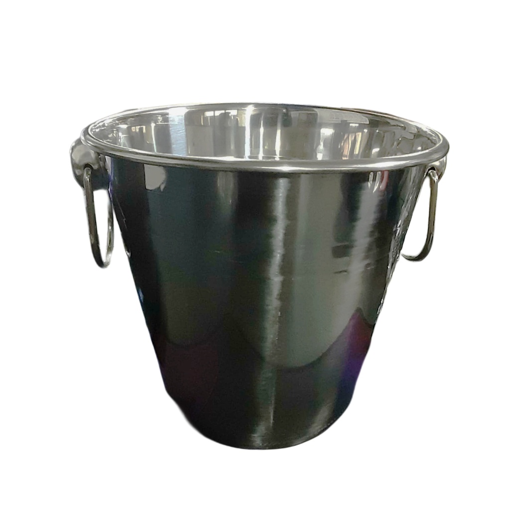 206-60 / TR-2250 DOUBLE  RING STEEL ICE BUCKET 18CM