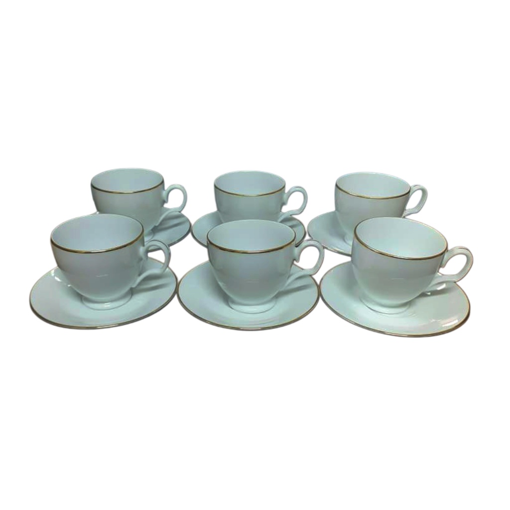T12PC-16007 12PCS TEA SET 753749 NORITAKE GOLD LINE