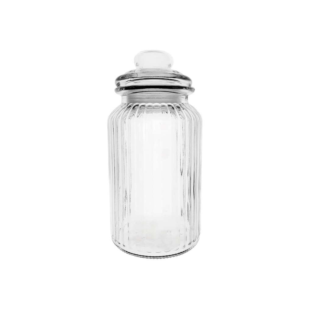 105 GLASS JAR STRAWBERRY 1300ML (HEIGHT: 23CM, DIAMETER: 9.2CM)