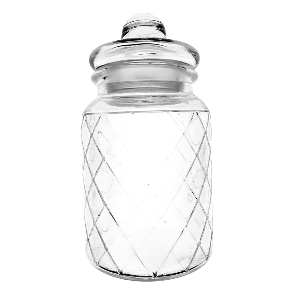 115 GLASS JAR STRAWBERRY 960ML (HEIGHT 19.2CM, DIAMETER 8.5CM)