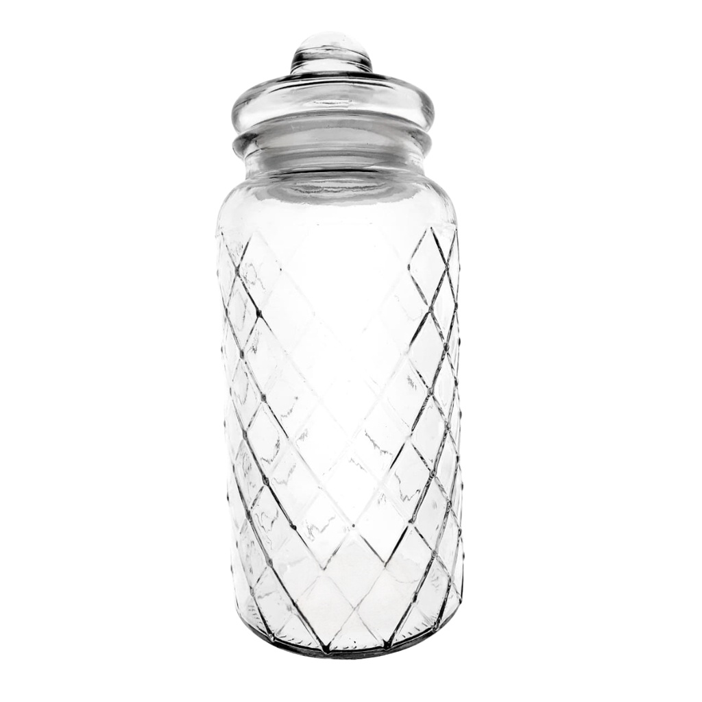 115 GLASS JAR STRAWBERRY 1400ML (HEIGHT 25.5CM, DIAMETER 8.5CM)