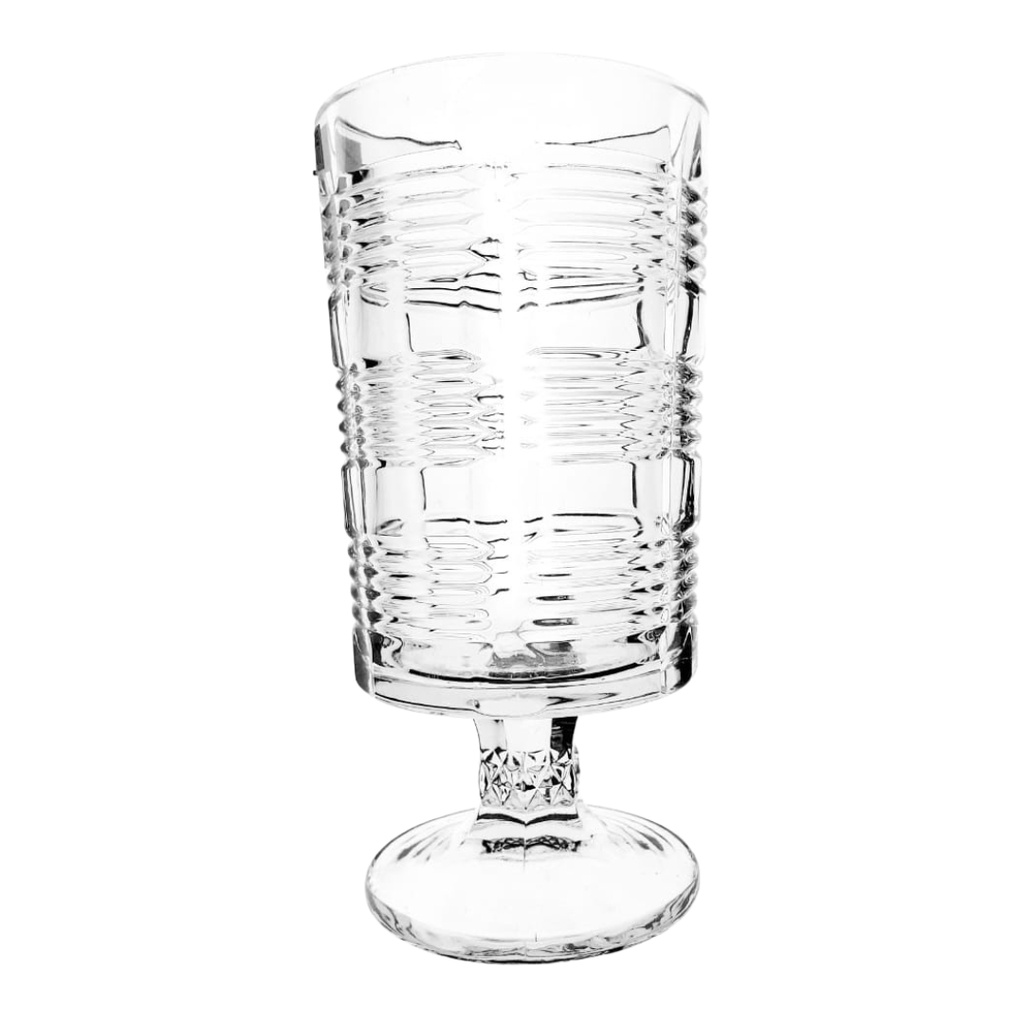 8296-61 GLASS VASE (HEIGHT 23CM, DIAMETER 11.4CM)