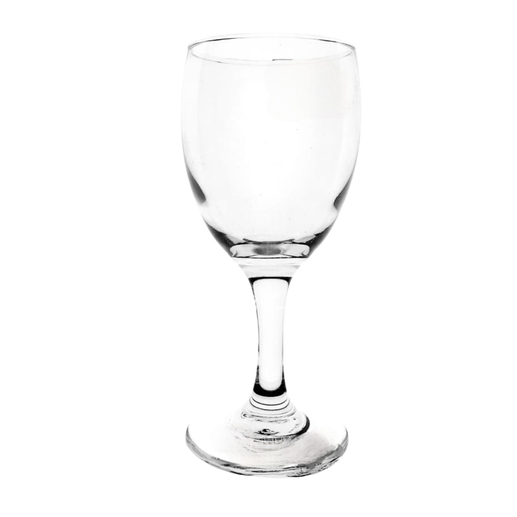 0624-18 G6113 RED CHERRY WINE GLASS