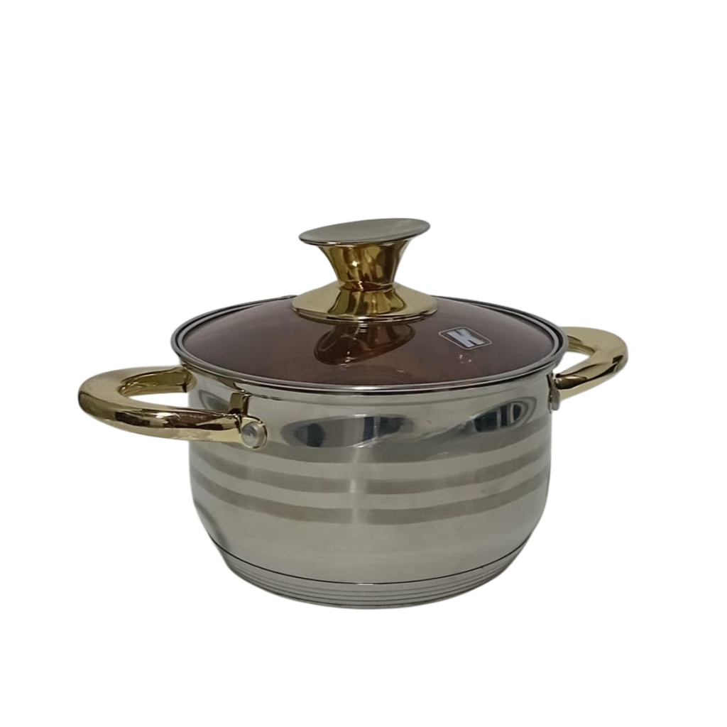 1661-10 LB-104-16 S/S CASSEROLE 16CM GOLD