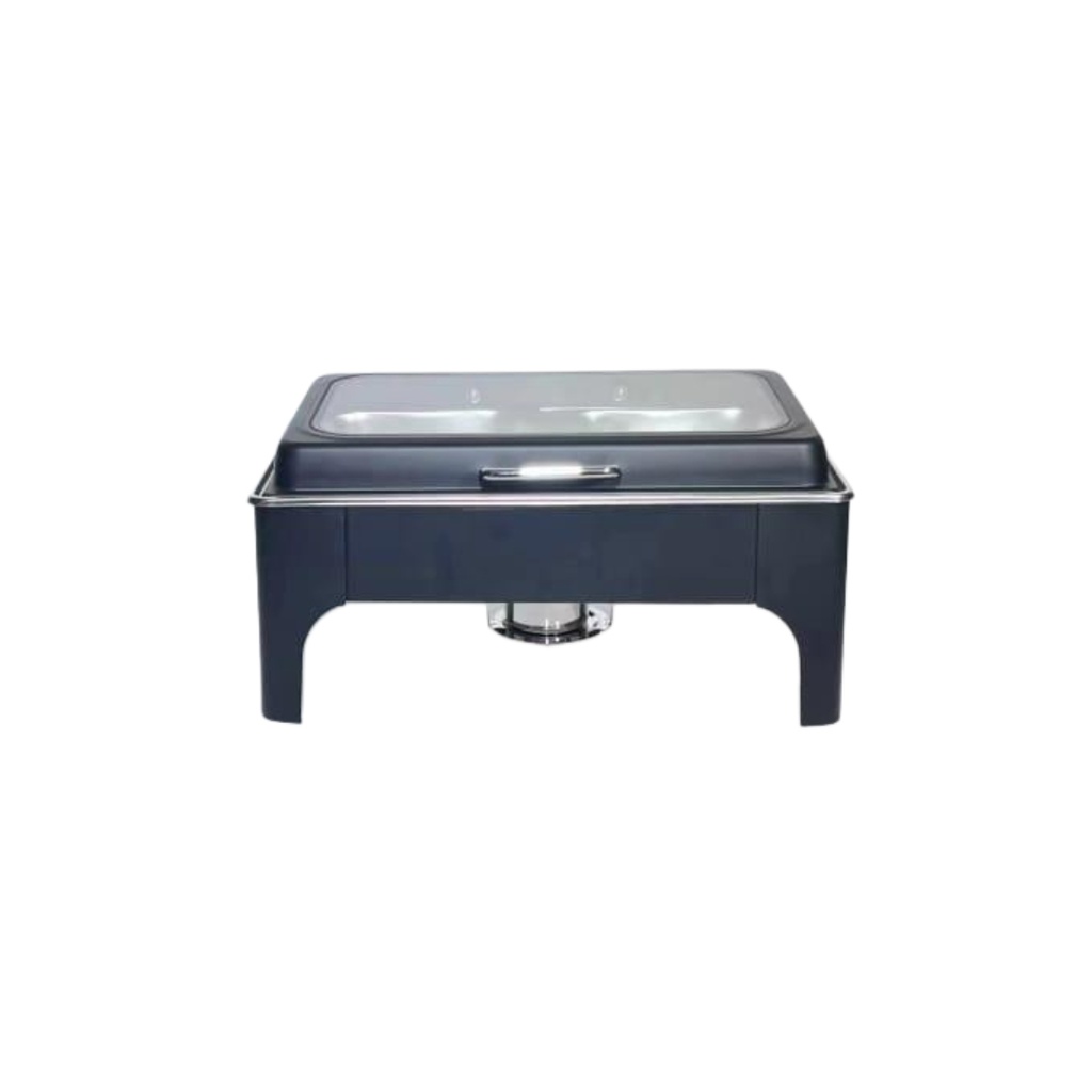 S/S ROLL TOP HYDRAULIC CHAFING DISH (SINGLE) BLACK