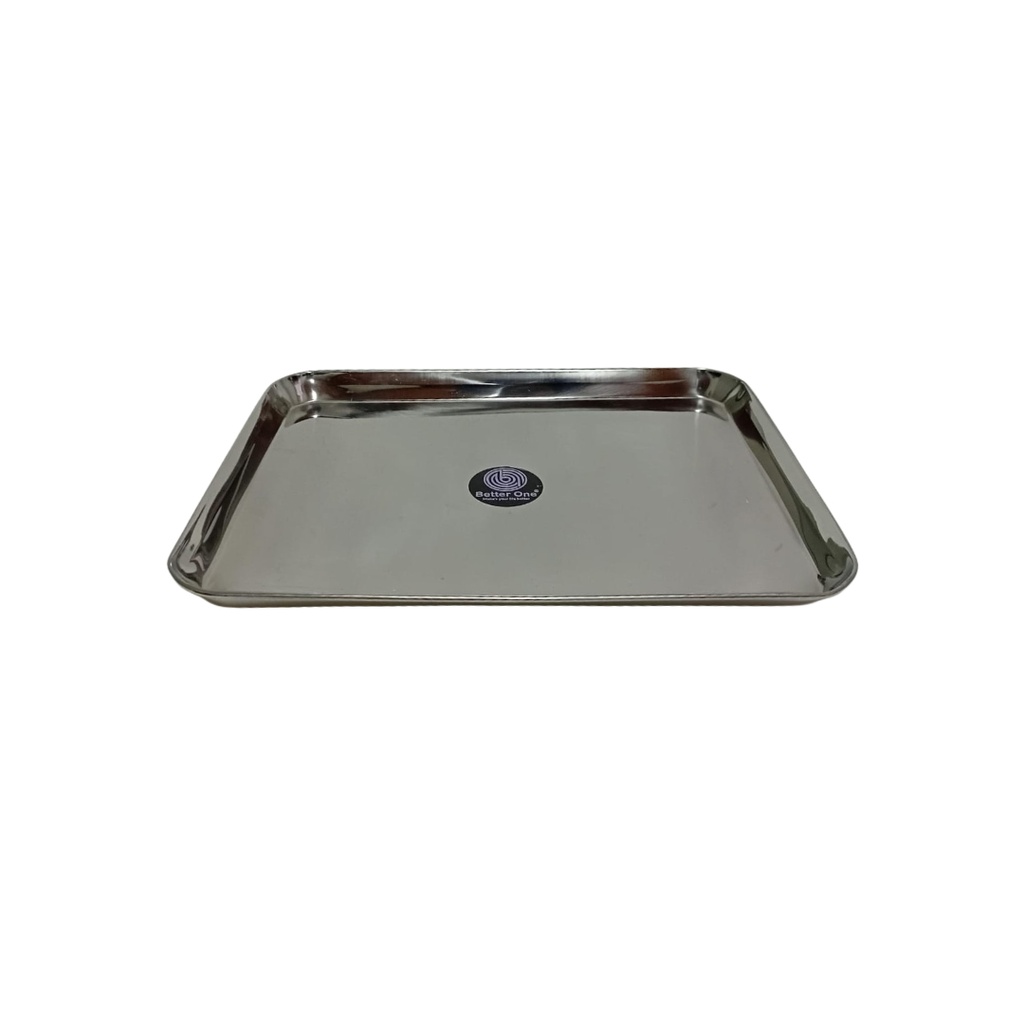 33215 S/S SQ TRAY 5NW (LENGTH 37CM WIDTH 27.5CM)
