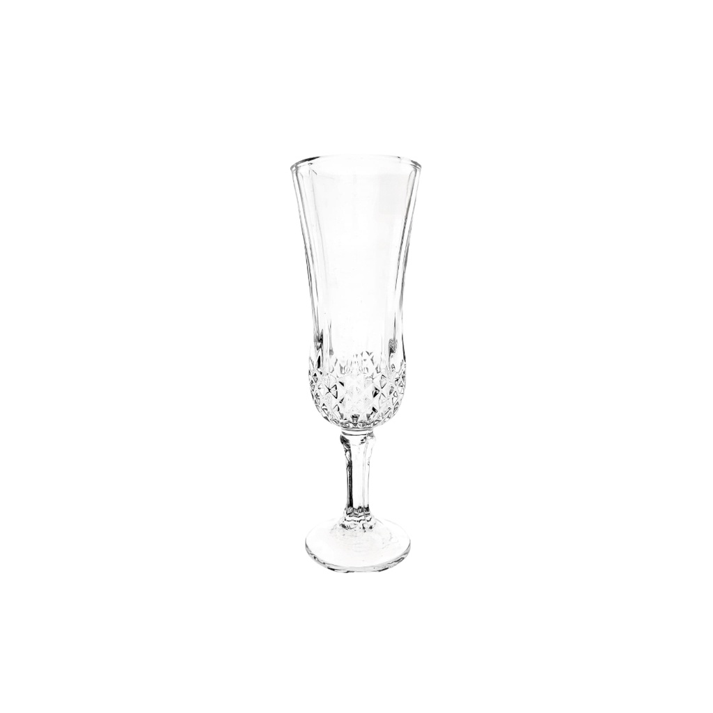 WINE GLASS  FLUTE 155ML 3PCS YJSK-3203-1 (HEIGHT: 20CM, DIAMETER: 6CM)