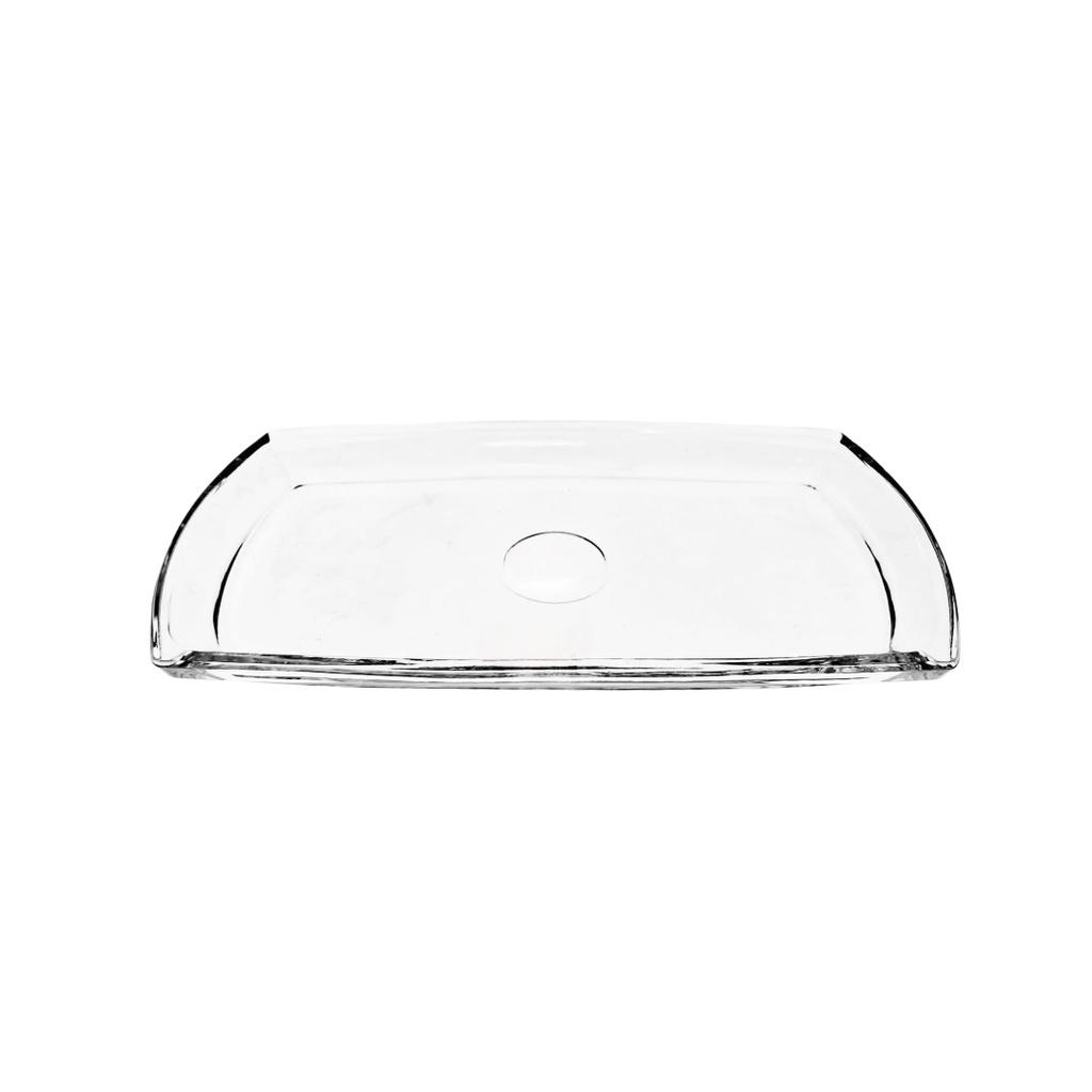 GLASS TRAY DSP2051-10 (MS1320-340D) (LENGTH 33.5CM WIDTH 18.5CM HEIGHT 2.5CM)