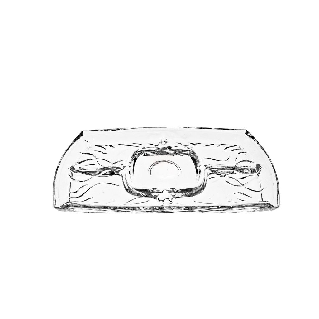 DSP2051-10BG (MS1320-340GX) GLASS TRAY (LENGTH 33.5CM WIDTH 18.5CM HEIGHT 2.5CM)