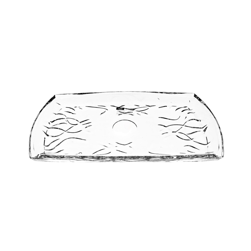DSP2051(MS1320-340X)GLASS TRAY (LENGTH 33.5CM WIDTH 18.5CM HEIGHT 2.5CM)
