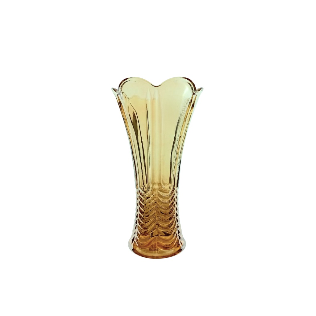 DSHP128-2F/LIHA-GOLD GLASS VASE