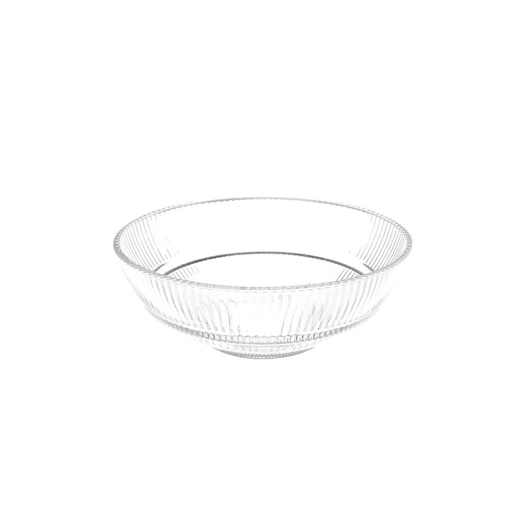 TW107-9  GLASS BOWL (HEIGHT 8.5CM DIAMETER 22.5CM) 