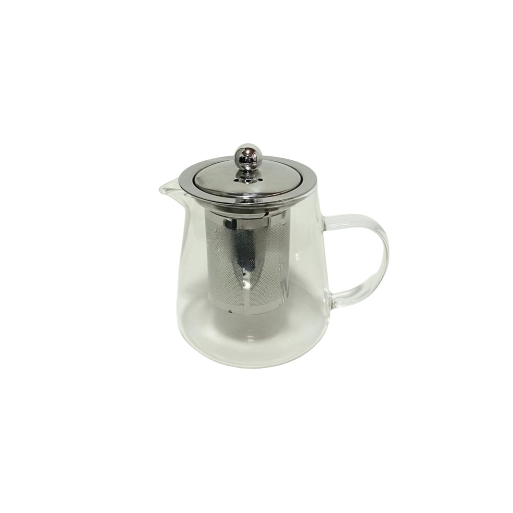 GLASS TEA POT WITH STRAINER 