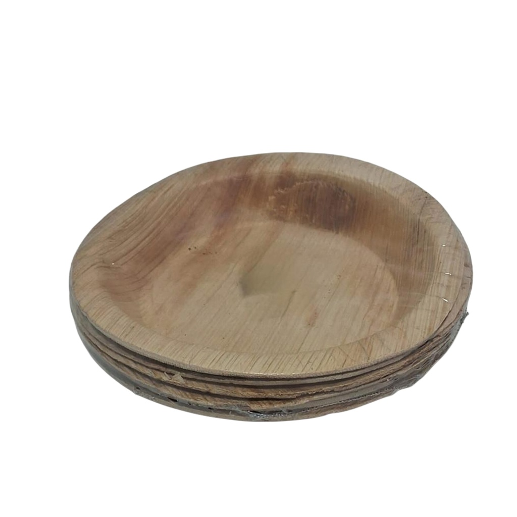 ARECANUT LEAF PLATE 6”  RD 6PCS
