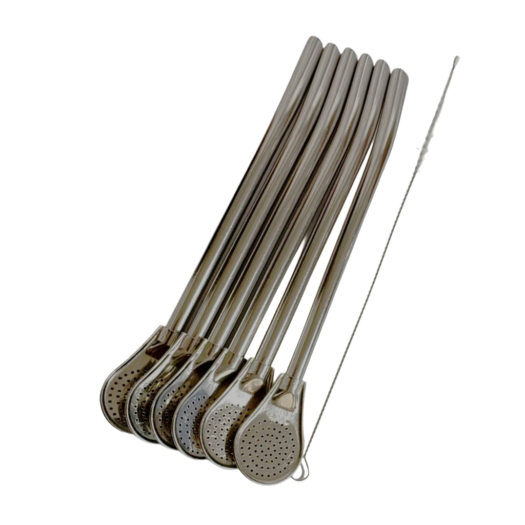 9217-63 201 S/S STRAW SPOON 7PCS LG