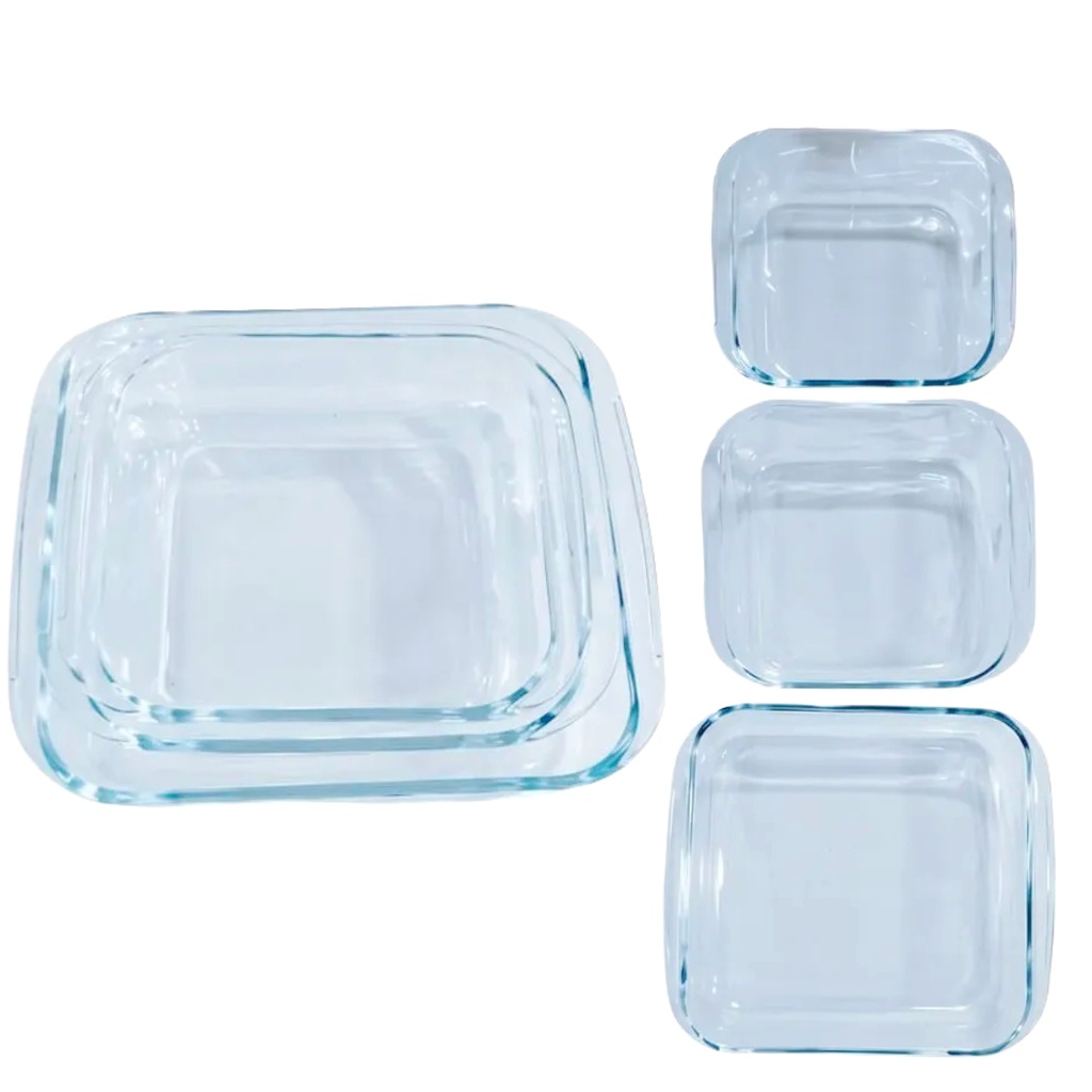 KPZ01 BAKING TRAY 3PCS 0.9L/1.1L/1.8L