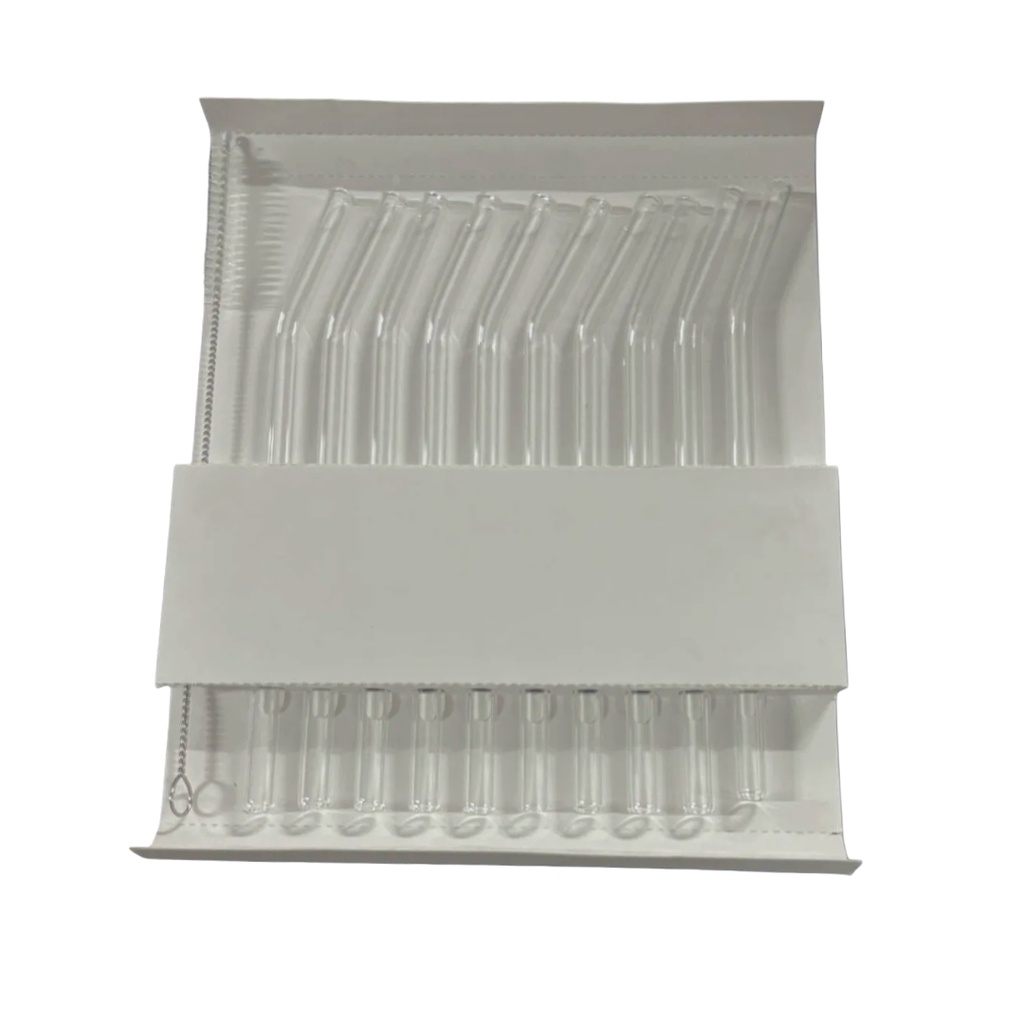 1156-47 GLASS STRAW 11PCS