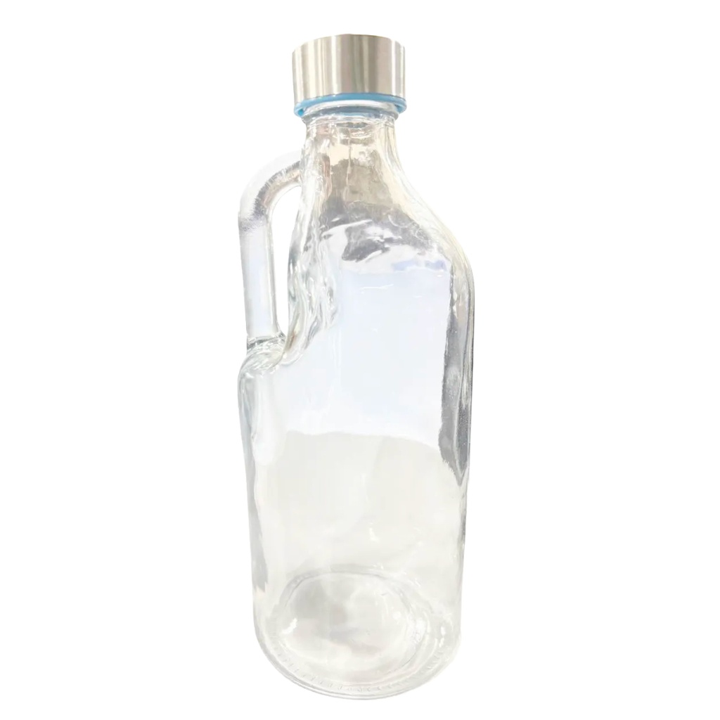 1156-45 GLASS WATER BOTTLE 1100ML Height 25CM Diameter 3.5CM